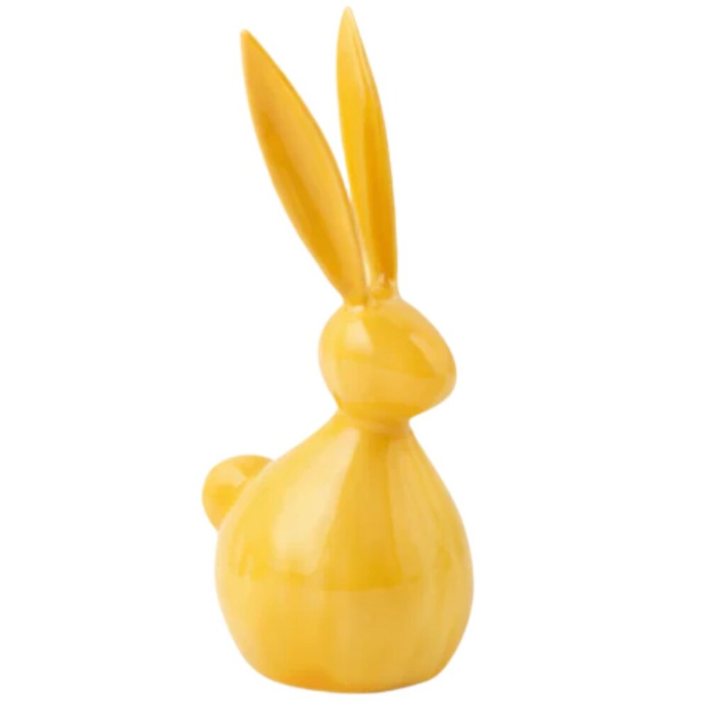 Sold out!  Mini Metal Easter Bunny Decor – 3”–5” Glossy Spring Figurine Set of 6 - Picture 4 of 9